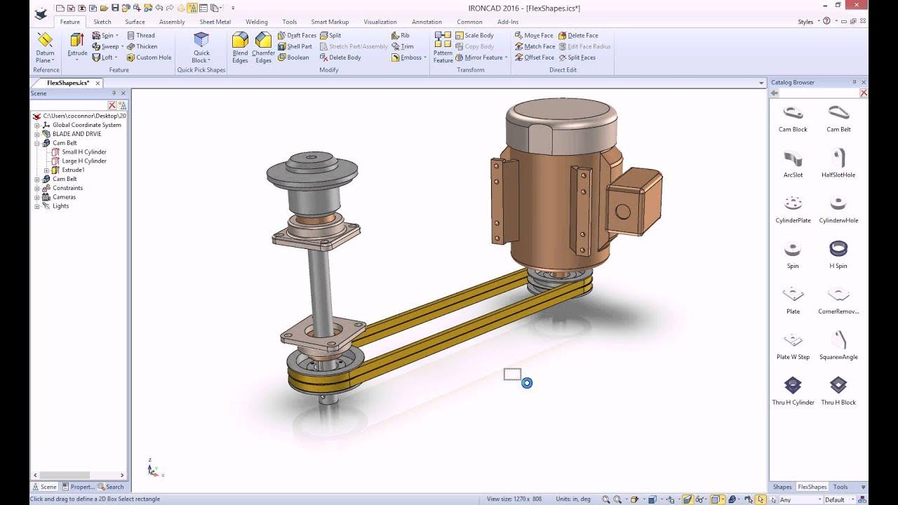Flexible Shapes Catalog in IronCAD YouTube