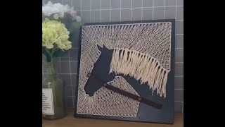 Creating Horse String Art😮