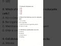 Mcq's on topic Eukaryotes vs Prokaryotes | Test or Exam prep #biology #cellbiology