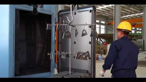 hook type shot blasting machine