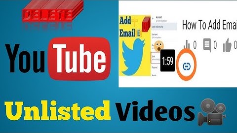 How to delete unlisted videos on youtube permanently | How to remove unlisted video youtube