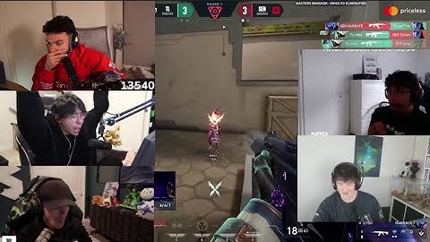 Valorant pros/streamers reacts to TL NATS INSANE 1v3 CLUTCH against SENTINELS