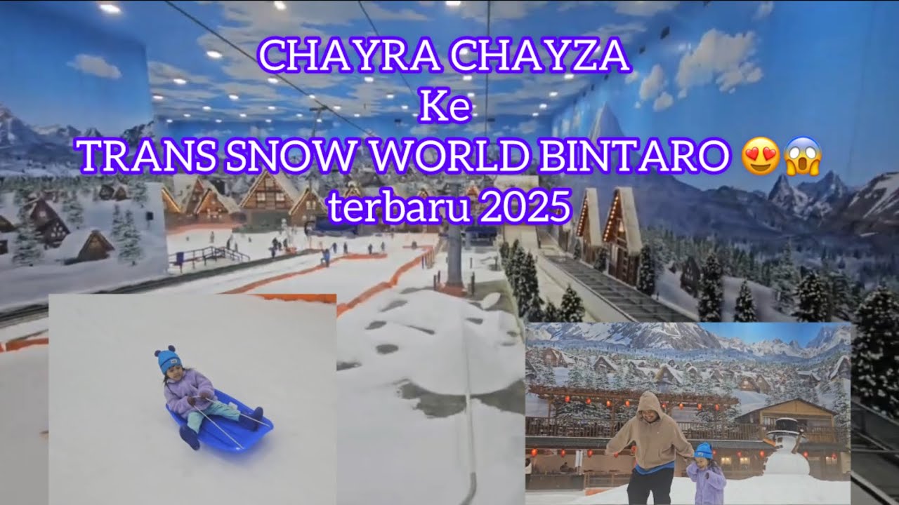 TRANS SNOW WORLD BINTARO . tempat main salju terbesarrr di indonesiaaa 😱😱😍😍😍 tahun 2025 terbaru😍