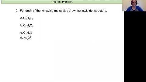 Chem 161 Lecture 7.F Practice Problem Solution Lewis Structures
