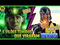Os 5 VILÕES temidos que se TORNARAM HERÓIS