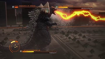 GODZILLA PS4 versus mode : SpaceGodzilla vs. Legendary Godzilla vs. Godzilla 90