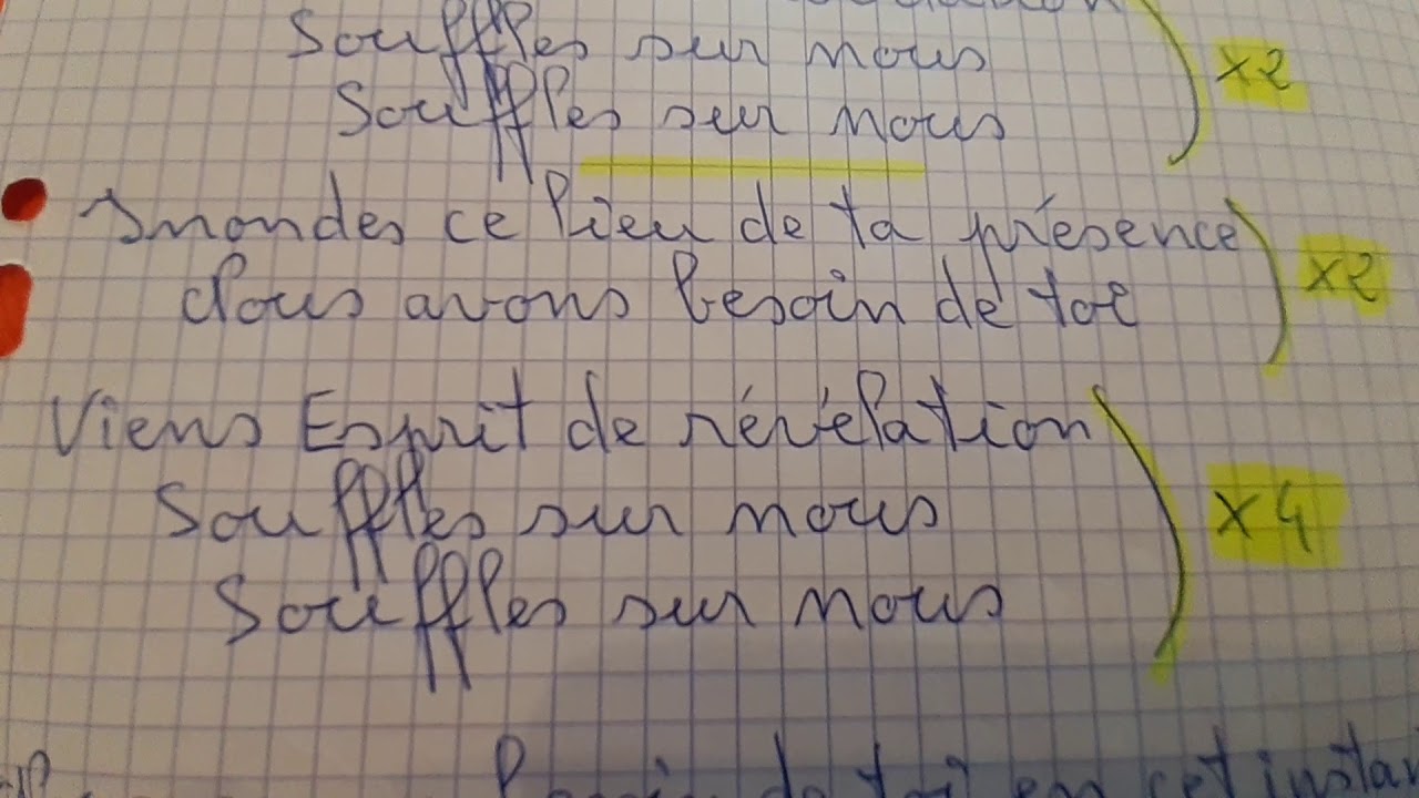 Inonde Ce Lieu De Ta Présence Paroles