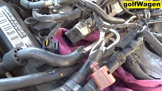 VW CR fuel pressure sensor change