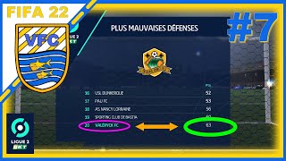 FIFA 22 CARRIÈRE MANAGER AVEC NOTRE CLUB ( VALERYCK FC ) 7 PLUS MAUVAISE DÉFENSE DE LIGUE 2 ????? 