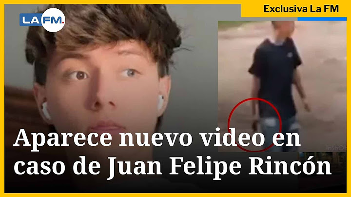 En exclusiva nuevo video en caso de Juan Felipe Rincón,  hijo del inspector de Policía