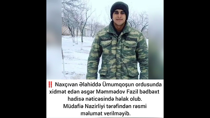 Naxçıvanda xidmət edən əsgər bədbəxt hadisə nəticəsində həlak olub #xeberler #shorts #xəbərlər