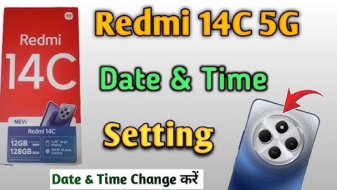 Redmi 14c 5g date and time setting | how to set time table in redmi 14c 5g mobile