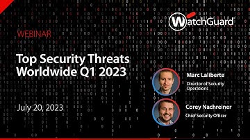 Webinar: Top Security Threats Worldwide Q1 2023