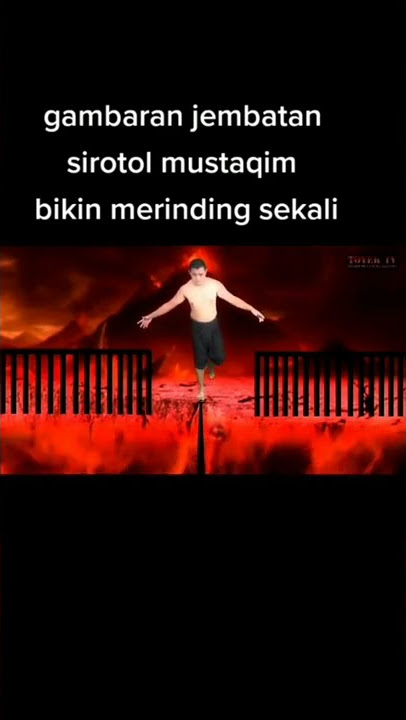 Gambaran jembatan sirotol Mustaqim bikin merinding sekali #shorts