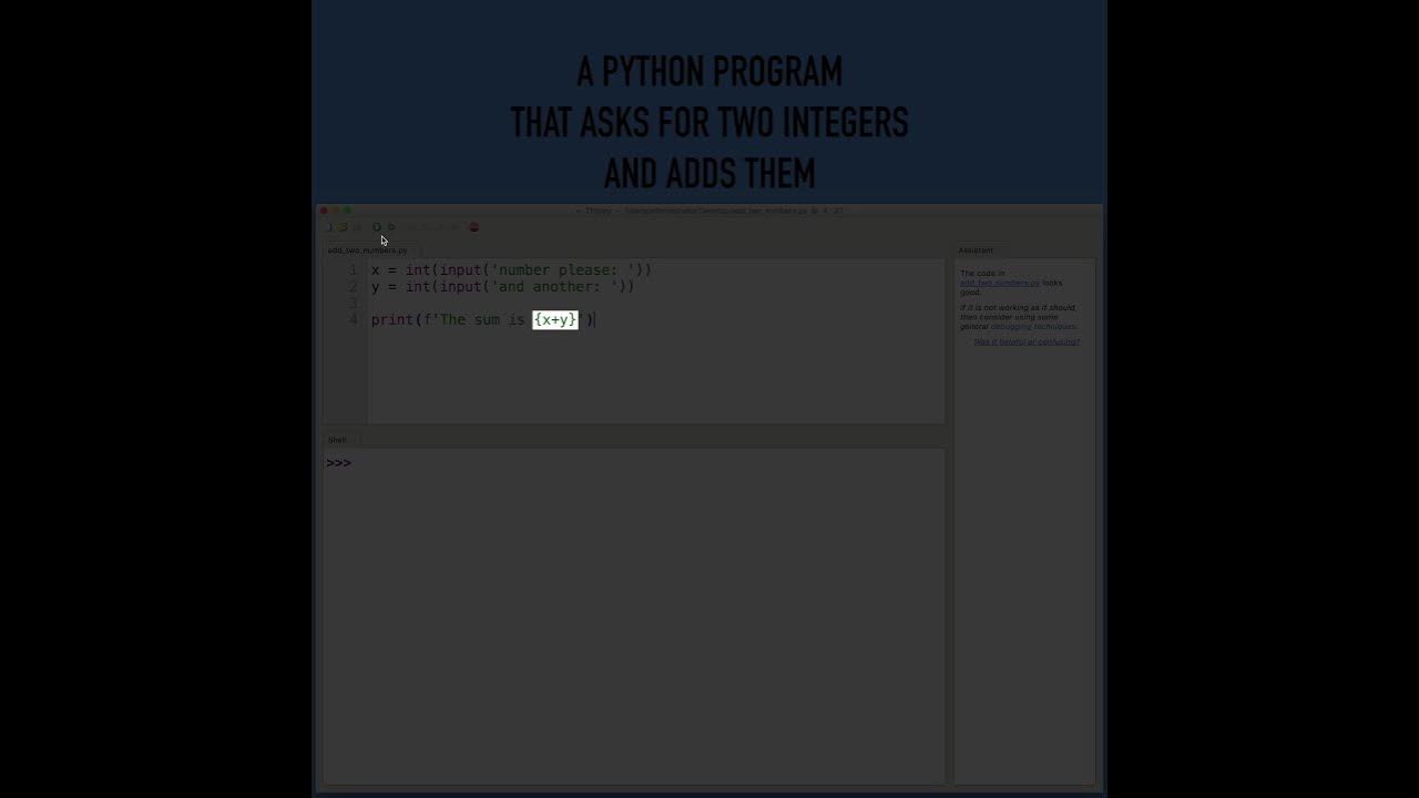How to Write a Python Program That Asks the User for 2 Integers and ...