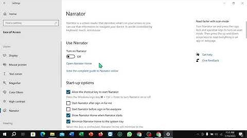 How to turn on narrator in windows pc or laptop
