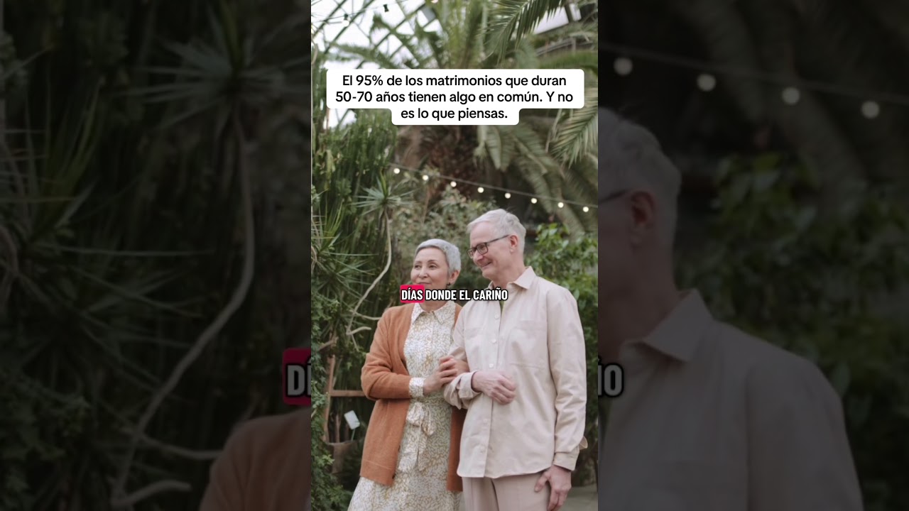 El 95% de los matrimonios que duran 50-70 años tienen algo en común. Y no es lo que piensas.
