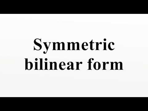 Symmetric bilinear form