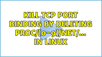 kill tcp port binding by deleting proc/[0-9]/net/... in linux