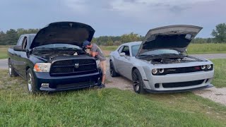 Scat Pack GRENADES Rear End During Street Race!