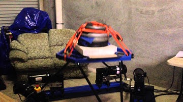 110kg Load test of hobby 6DOF motion platform (50% speed limited)