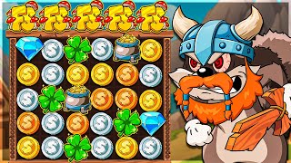 5 SCATTER SPUN IN BONUS On LE VIKING SLOT!!
