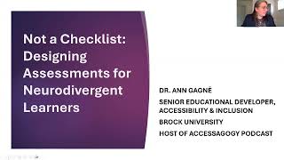 FLO Friday  Not a Checklist (EN)    Designing Assessments for Neurodivergent Learners Source