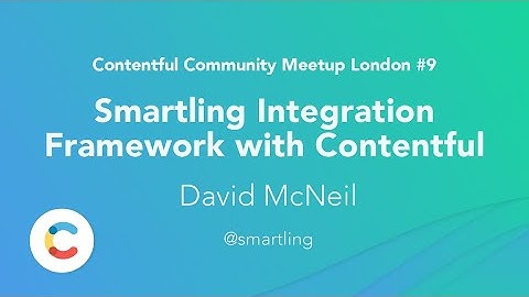 Smartling Integration Framework with Contentful