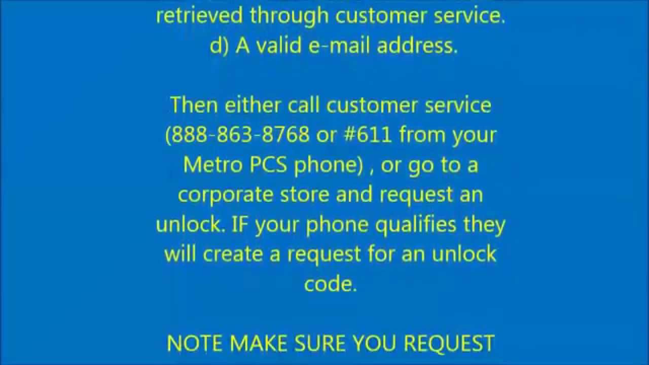 pcs metro customer service