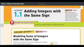 Adding Integers with the Same Sign