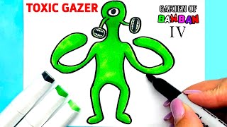 How to draw TOXIC GAZER from Garten Of Banban chapter 4