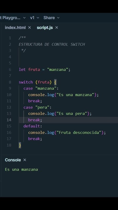 switch case en JavaScript #javascript - YouTube