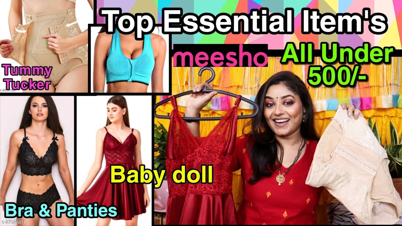 Meesho haul Start ₹132/-💜Nighty / Body Shaper / Bra / Tummy tucker/  babydoll/ Socks💜 Vaishali Mitra 