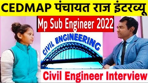 Sub Engineer Interview in Hindi | CEDMAP Interview questions | PD Classes
