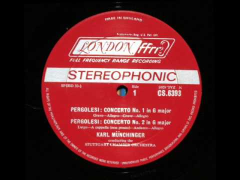 Ver Wassenaer / Pergolesi / Karl Münchinger, 1963: "Concerti Armonici" - No. 2 in G major - (2) no YouTube