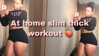 AT HOME FULL BODY SLIM THICK WORKOUT * no equipment * beginner friendly 