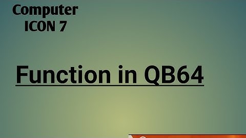 Class 7 || Functions In QB64 || String Functions.