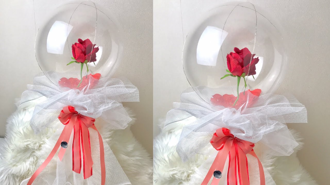 DIY LED Balloon Rose Bouquet Tutorial YouTube