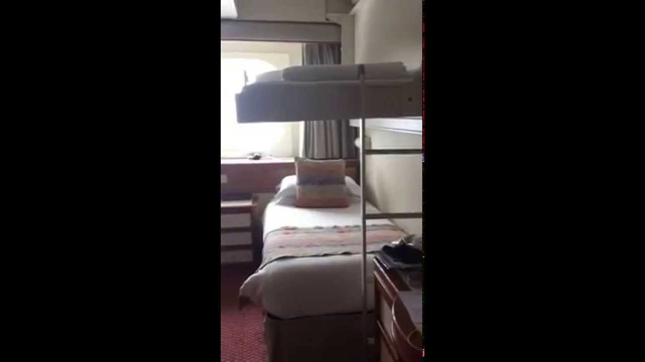 P&O Oceana outside cabin deck F303 - YouTube