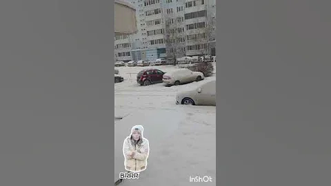 morning time# morning with snow #  ulyanovsk russia #snow fall#