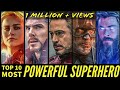 Top 10 Most Powerful Superheroes of MCU after Endgame || SUPER INDIA