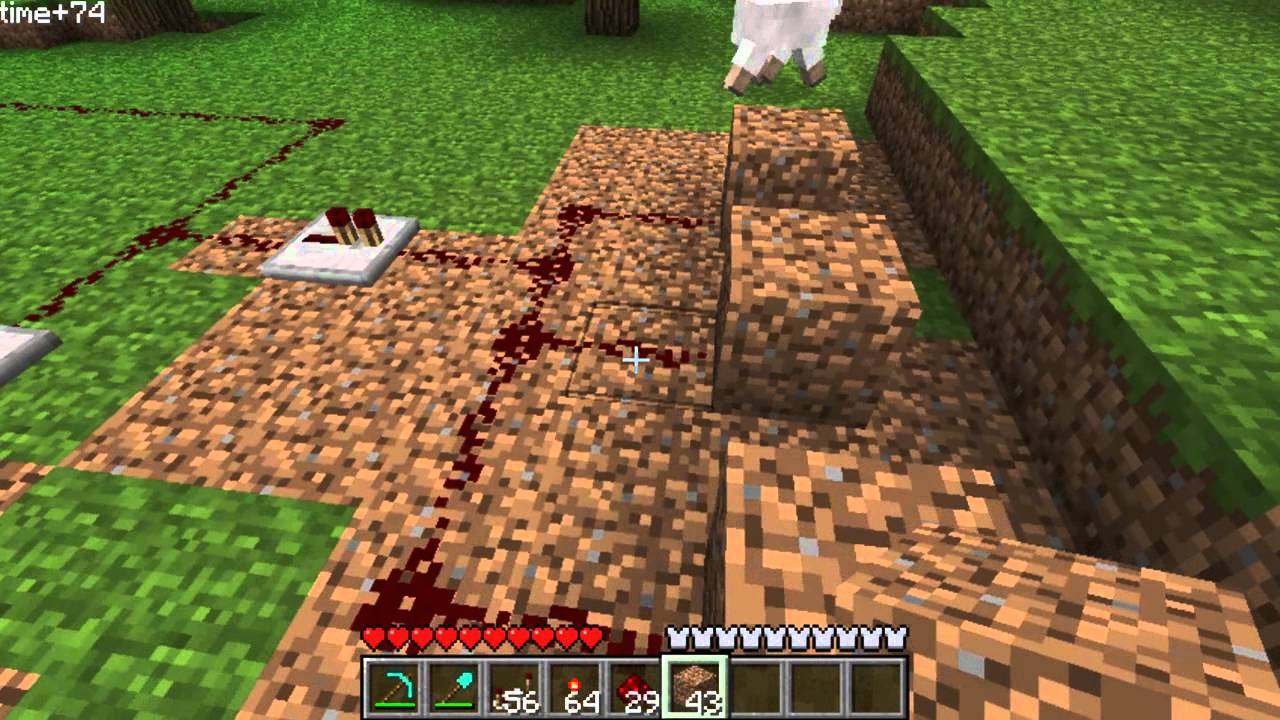Minecraft : How To Make A Flaming Arrow Trap - YouTube