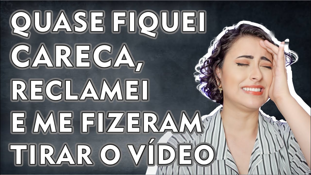 MEU CABELO CAIU COM A LINHA BOMBA DA SALON LINE E ELES PEDIRAM PRA EU TIRAR O VÍDEO DO CANAL