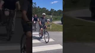 President Biden has a fall on bike