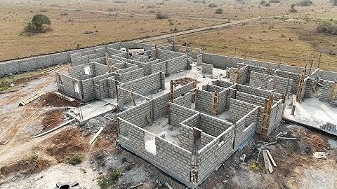 Building in Ghana Construction Superstructure to lintel | Ep-20 | Project Noah #brightandclara