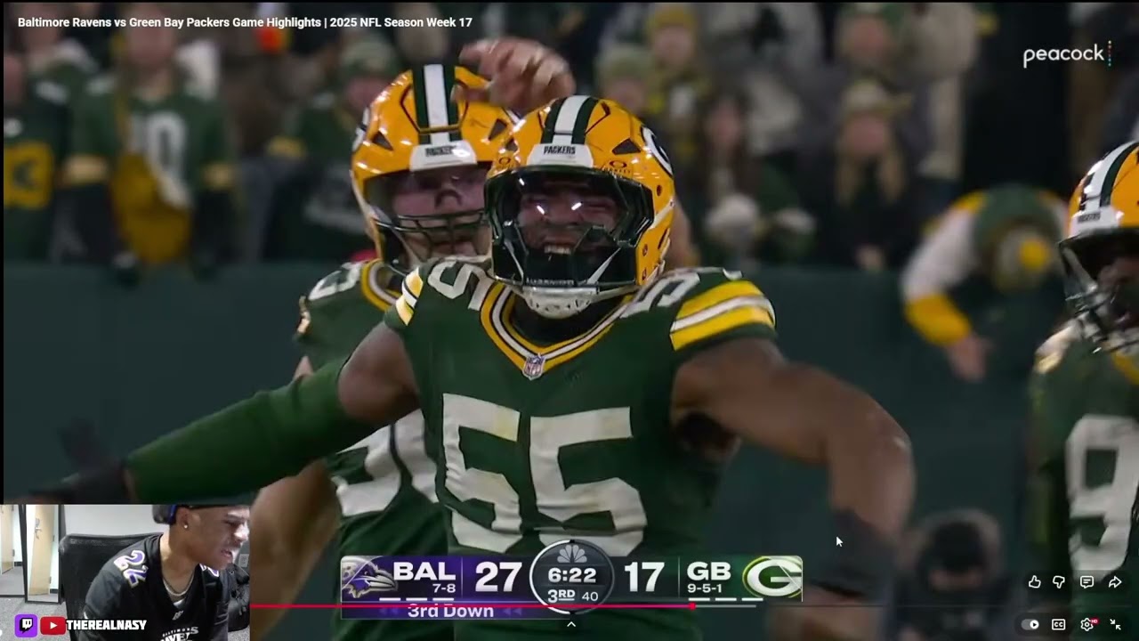 NAS REACTS TO RAVENS VS PACKERS