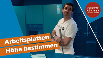 Welche Arbeitsplattenhöhe bei welcher Körpergröße?