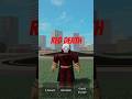 Red Death running with his X swords down the road from Roblox T Titans battlegrounds!