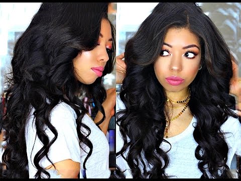 big curls with straightener