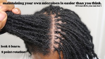 self-maintaining microlocs 2 point rotation | interlocking locs